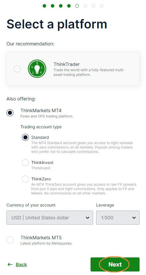 Làm thế nào để mở một tài khoản ThinkForex trực tiếp
